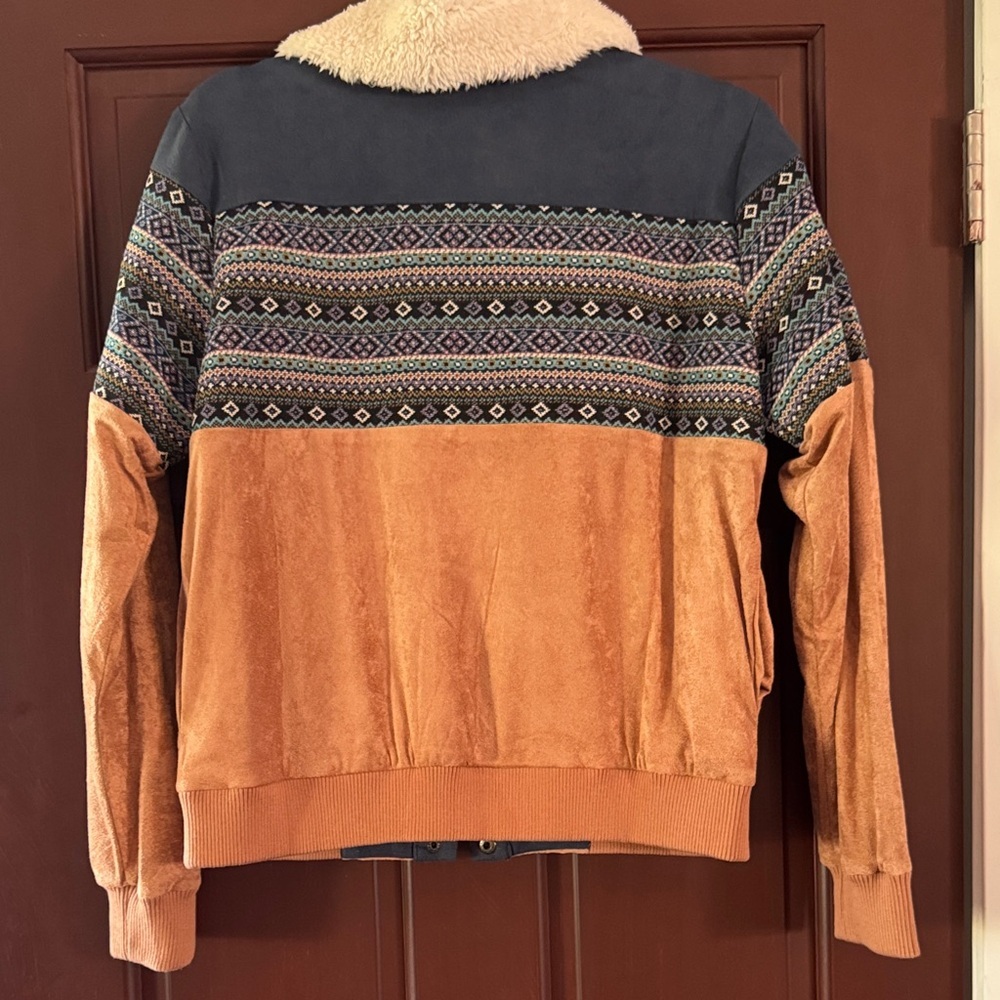 Hem & Thread Multicolor Leather Jacket - Picture 8 of 8